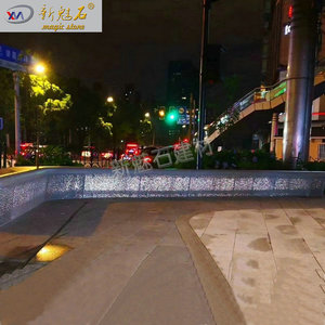 Nuevo Banco de Cemento Translúcido Prefabricado Magic Stone, Iluminado con Efecto Cielo Estrellado, para Paisajismo Exterior XMS-TGSN - Product Image 1