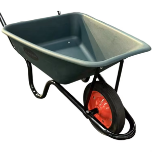 Carriola Elettrica in Plastica per Lavori Pesanti, Capacità di Carico 100kg, Ruote Solide per Cantieri Edili - Product Image 4