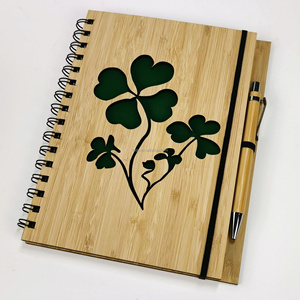 <span class=keywords><strong>Set</strong></span> regalo in bambù per diario in legno con taccuino di classe Smart A5 della fabbrica più venduta - Product Image 1