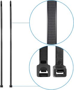 3,6*200MM PA66 Nylon-Kabelbinder Kunststoff-Kabelbinder Intermediate Indoor Nylon Selbstsicher nde Polyester-Kabelbinder - Product Image 6