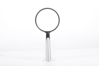Classic Handheld Magnifier with Round Handle 75mm Acrylic High Clarity Lens