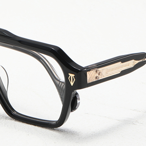 Gafas de Piloto JMM318 Premium de Acetato con Puente Metálico, Anti Luz Azul, Monturas Ópticas Redondeadas - Product Image 5