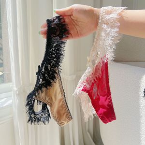 Tanga <span class=keywords><strong>de</strong></span> <span class=keywords><strong>Encaje</strong></span> con Pestañas para Mujer, Estilo Francés, Lencería Romántica, Ropa Interior Femenina, Bragas Atrevidas - Product Image 3
