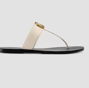 รองเท้าแตะ Gocci Platform Flat <span class=keywords><strong>GG</strong></span> สำหรับผู้หญิง สวมใส่สบาย หรูหรา เหมาะสำหรับใส่กลางแจ้ง กันลื่น สำหรับฤดูร้อน/ฤดูใบไม้ร่วง - Product Image 2