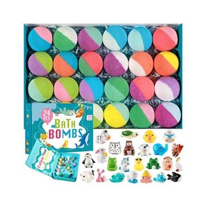 Usine en gros personnalisé marque privée bain effervescents amusant bombe de bain coffret cadeau bombe de bain pour enfants jouets de luxe naturel bombe de bain - Product Image 1