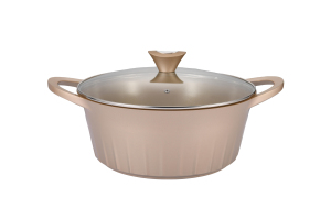Ensemble de 10 casseroles en aluminium moulé sous pression avec fond à induction, nouveau modèle, avec couvercle en verre, revêtement antiadhésif, idéal pour la cuisine à domicile - Product Image 4