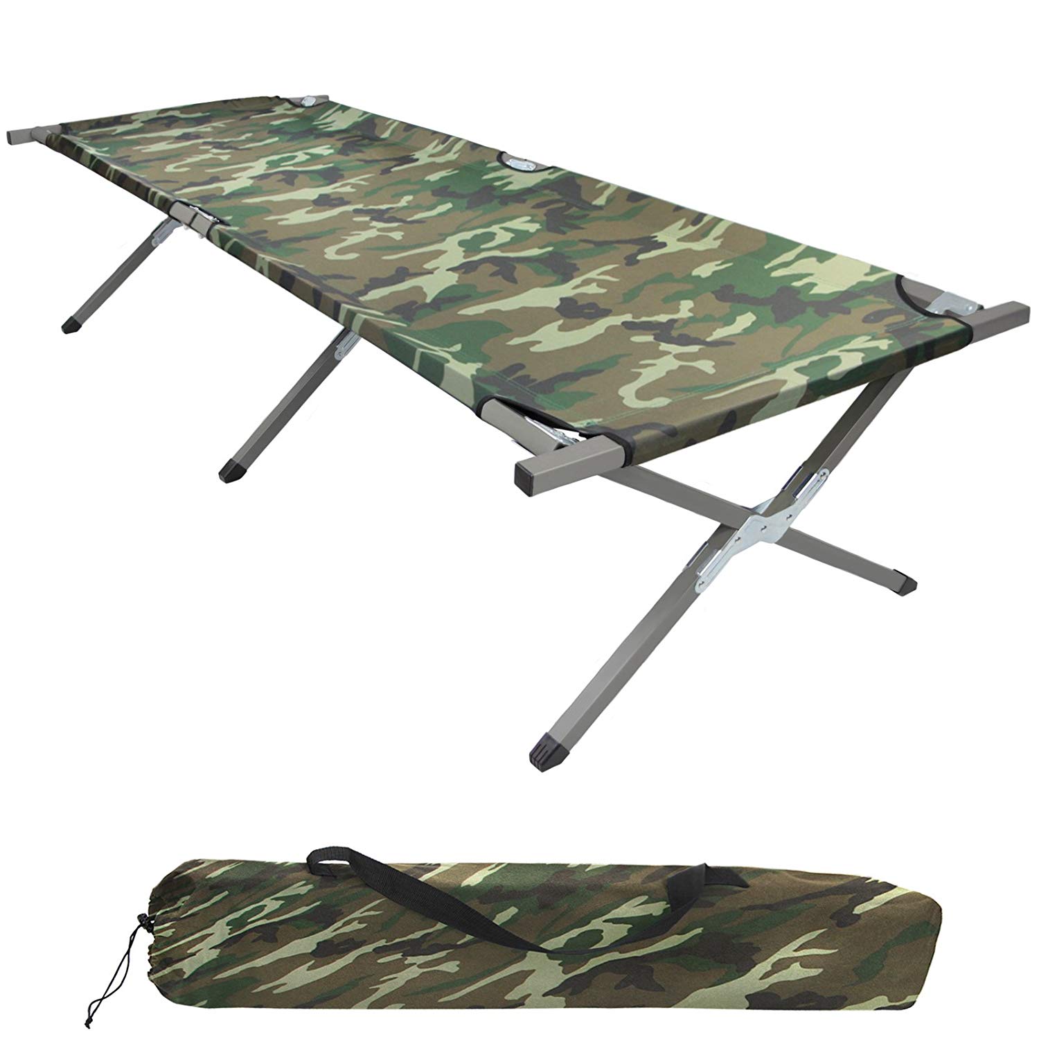 Aluminium Outdoor Bed with Carrybag - Durable \u0026 Adjustable, image size:1500x1500