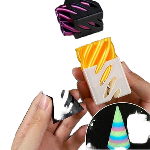Jouet anti-stress en plastique imprimé en 3D en forme de cône spiralé, très populaire, pour enfants de 5 à 7 ans, unisexe, fabriqué en Chine, sans marque, le choix des célébrités d'Internet - Product Image 1