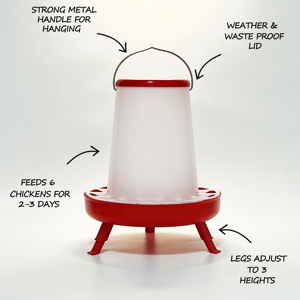 <span class=keywords><strong>Abbeveratoio</strong></span> per Polli 1.5L 8L Direttamente dalla Fabbrica, Ciotola Manuale in Plastica con Gambe per Pollame - Product Image 4