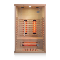 Sauna infrarouge en cèdre rouge canadien avec massage chauffant des jambes, pour thérapie laser rouge, vente en gros usine