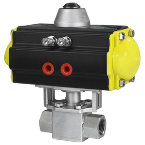 COVNA Drip Irrigation System 2 Ways Stainless Steel 304 Pneumatic Ball Valve High Pressure 200Bar T Port Pneumatic Valve - Product Image 1