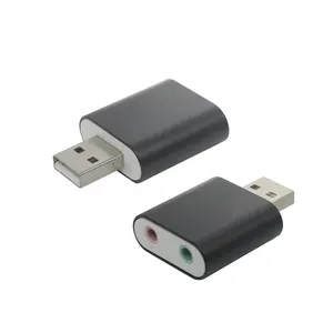 Bộ Chuyển Đổi Âm Thanh USB A Sang Đầu Đực Ngoài Với Loa Tai Nghe Âm Thanh Nổi Và Giắc Cắm Micro Đơn Âm