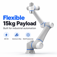 Bras de robot collaboratif (cobot) pour l'automatisation industrielle, haute précision, 6 axes, charge utile de 15 kg, portée de 850 mm, pour le soudage, l'empilage, le ramassage et le placement