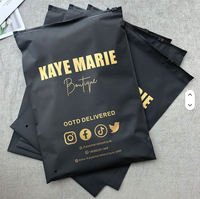 Sacs d'emballage en polyéthylène mat recyclables avec fermeture éclair pour vêtements, personnalisables avec logo privé
