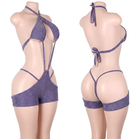 Tenues de danse exotiques et de performance, tenues de strip-teaseuse à fil argenté métallique, shorts, tenues pour serveuses de bouteilles, combinaisons pour festivals, raves et soirées