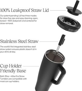 Para vaso de acero inoxidable <span class=keywords><strong>BruMate</strong></span> 40 oz 100% tapa aislada a prueba de fugas portavasos clásico Base amigable paja 40 oz regalo al vacío - Product Image 2