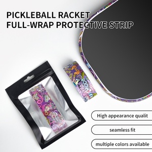 แผ่นป้องกันขอบไม้พายพิคเคิลบอลแบบปรับแต่งได้, แถบป้องกันแบบยืดหยุ่น TPU หุ้มเต็มรูปแบบ, แผ่นป้องกันกรอบไม้พายพร้อมโลโก้แบบกำหนดเอง - Product Image 2