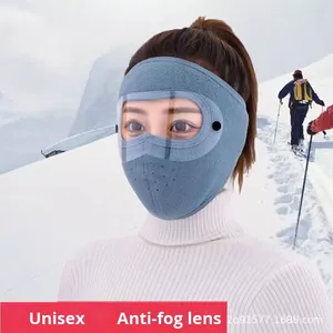 Máscara Protectora Facial Completa de Invierno, Personalizable, Cálida, Contra el Frío y el Viento, de Poliéster Grueso, Antipolvo, para Ciclismo al Aire Libre - Product Image 2