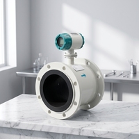 Débitmètre électromagnétique OEM Chine DN100 DN150 pour huile et eau avec précision de 0,5 % et construction en acier inoxydable