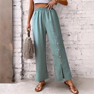 2026 new european american style women high waist casual pants slim fit fashionable daily trousers - Product Image 5