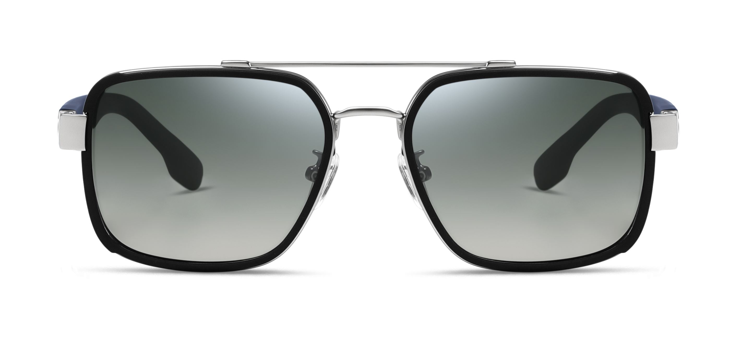 Matte Dark Blue / Silver Gradient Green C3