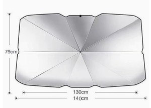 Front Windshield Sunshade Heat Insulation UV Protection Windshield Cover with Pull Cord for <b>Sunscreen</b> Sun Blocking - Product Image 3