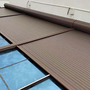 Pare-soleil <span class=keywords><strong>enroulable</strong></span> en alliage d'aluminium durable <span class=keywords><strong>de</strong></span> 55 mm au design moderne avec fixation par vis pour <span class=keywords><strong>porte</strong></span> et usage extérieur Garantie 1 an - Product Image 6