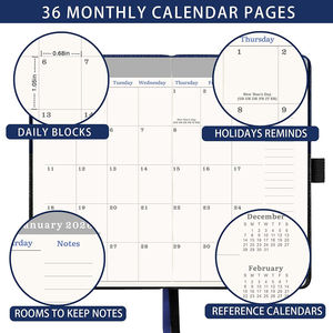 Planificateur de gestion du temps écologique à spirale A5, 365 jours, agenda annuel et hebdomadaire pour le bureau, de haute valeur - Product Image 2