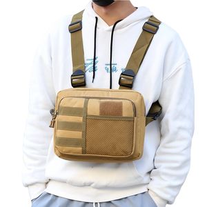 Accepter le dollar américain RMB CAD AUD EUR Euro L/C TT Paiement Polyester Fanny Packs Poitrine Camo Tactical Vest Bag - Product Image 1