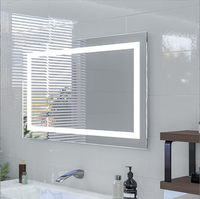 Nouveau Design salle de bain rétro-éclairé blanc chaud Led miroirs éclairés