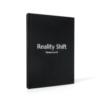 Cuaderno de tapa dura negro de lino con estampado personalizado, Diario espiritual para la salud mental, libro planificador motivacional de autocuidado diario