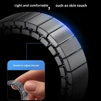 Montre connectée transfrontalière à quartz deux-en-un avec moniteur de fréquence cardiaque, d'oxygène sanguin et de sommeil, mode sport, affichage analogique et câble
