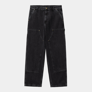 AG <strong>Men's</strong> Heavyweight Woolen Fabric Smart Casual Carpenter <strong>Jeans</strong> Flat Front Pleat Mid Waist <strong>Drawstring</strong> Closure Double Knee Design - Product Image 1