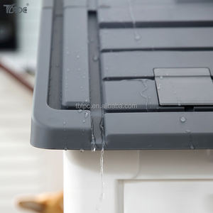 מקורה חיצוני פלסטיק כחול כלב בית קטן ובינוניים לחיות מחמד כל מזג אוויר מלונה גור מקלט - Product Image 3