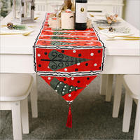 Noël arbre de noël bonhomme de neige wapiti joyeux noël nappe décor à la maison décoration de Table couverture de chaise de noël