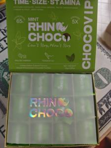 Stock degli Stati Uniti! Cioccolato di rinoceronte di alta qualità alla menta 12 pezzi al gusto Choco in confezione regalo sapore esclusivo per i membri del ForVIP! - Product Image 3