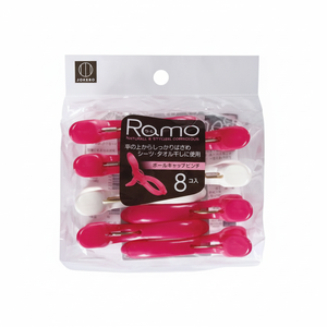 RAMO 8 pezzi Pink/White Pole Catch clip per bucato eleganti spille per organizzare il tuo abbigliamento - Product Image 1