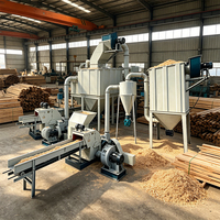 Broyeur de bois industriel avec décharge réglable - Écrans de 3 à 20 mm pour une sciure uniforme CE