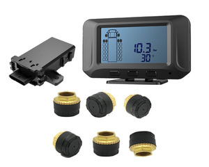 Không dây kỹ thuật số giám sát áp suất lốp hệ thống bên ngoài <span class=keywords><strong>TPMS</strong></span> 6 lốp xe 11.8mm đến 12mm cảm biến cho Big otr xe tải khai thác mỏ - Product Image 1