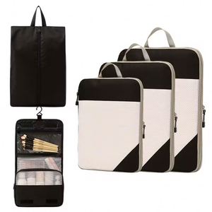 5-Piece Compression Foldable Travel <b>Bags</b>-Polyester Durable Large Capacity Portable Zipper Closure with Custom Logo Option - Product Image 6