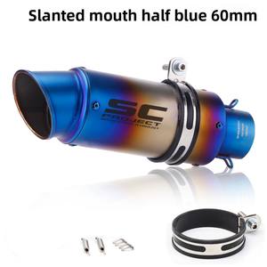 Tubo de Escape Modificado para Motocicleta 250SR Z900 Duke390 R6 R1 R3 <span class=keywords><strong>MT07</strong></span> SC en Fibra de Carbono de Titanio Negro - Product Image 5