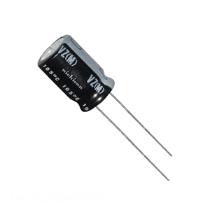 Condensateur autorisé par le distributeur 2.2 uF CAP ALUM 2.2UF 20% 400V RADIAL Through Hole UVZ2G2R2MPD1TD - Product Image 1