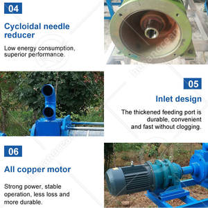 Máquina Deshidratadora de Residuos Avícolas por Extrusión de Tornillo OCEAN, Separador Automático de Sólidos y Líquidos para Estiércol de Cerdo - Product Image 4