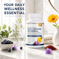 Capsules de suppléments oculaires Lutéine, Zéaxanthine, Mézo-Zéaxanthine, Safran pour le soutien de la vision et la santé oculaire - Prix usine, Marque privée