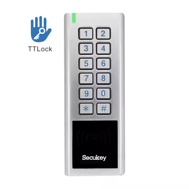 Metal Waterproof Wireless Keypad Support TTlock Ble Door Access Control Battery/5V DC Optional, Can Use With Any TTLock Device