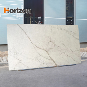 Lastra in Pietra Artificiale Horizon, Effetto Marmo Lucido, per Tavoli da <span class=keywords><strong>Cucina</strong></span> e Sala da Pranzo, <span class=keywords><strong>Piano</strong></span> <span class=keywords><strong>di</strong></span> <span class=keywords><strong>Lavoro</strong></span> in Pietra Sinterizzata, Pannello Murale - Product Image 1