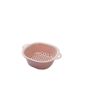 Cesta Escurridora Redonda de Plástico de Doble Capa para Lavado de Verduras, Rejilla de Drenaje para Fregadero de Cocina, Tazón de Almacenamiento Resistente al Agua - Product Image 4