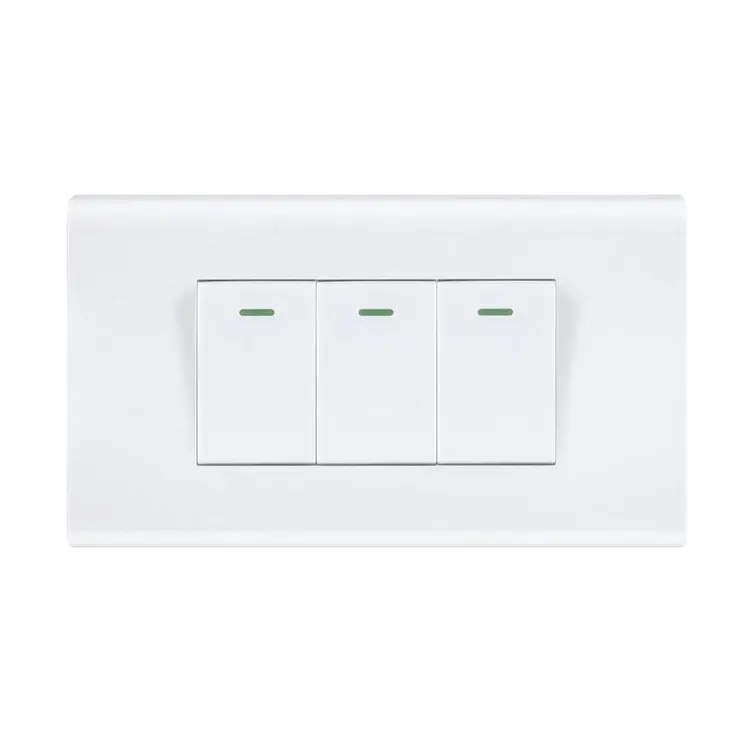 switching module electrical 110V-250V AC 16A american house switches electric 3 Gang wall light switch