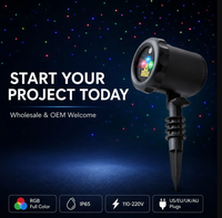 Projecteur Laser RGB Décoratif pour Jardin, Éclairage Extérieur pour Fêtes et Événements, Étanche IP65, avec Piquet de Fixation pour Pelouse, Patio, Cour et Terrasse