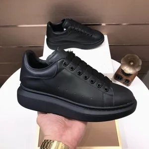 Men Genuine Leather High quality Luxury Designer fashion Shoes Platform Sneakers Casual Sport Shoes